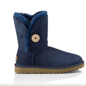 UGG Bailey Button II Boots Navy Size 11